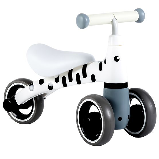 Push bike Mini - white with black strips