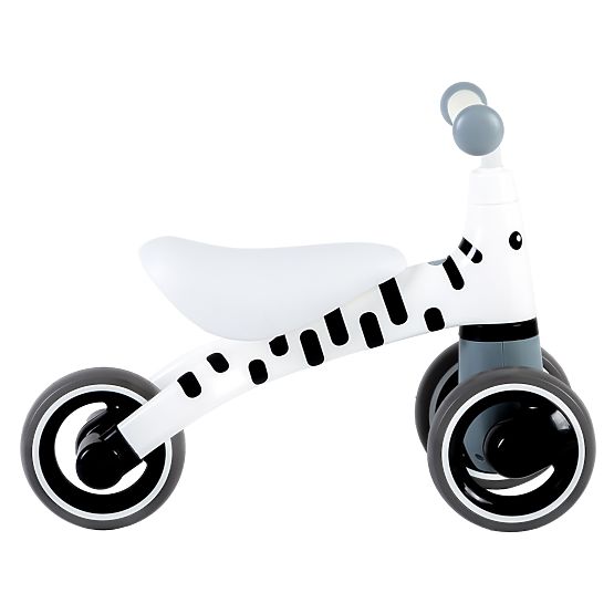 Push bike Mini - white with black strips