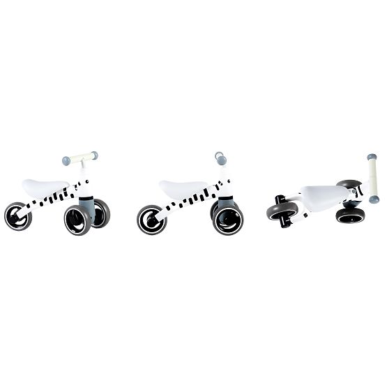 Push bike Mini - white with black strips