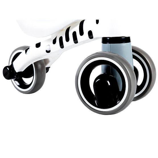 Push bike Mini - white with black strips