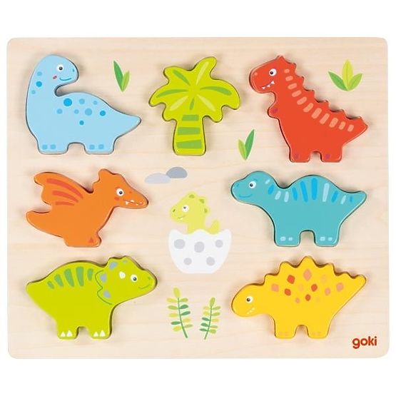 Puzzle and Figures, Dino 2-in-1 Jigsaw