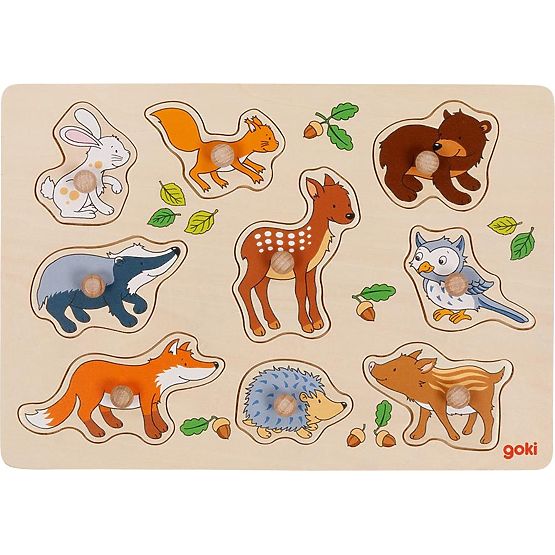 Puzzle with Handles, Forest Animals