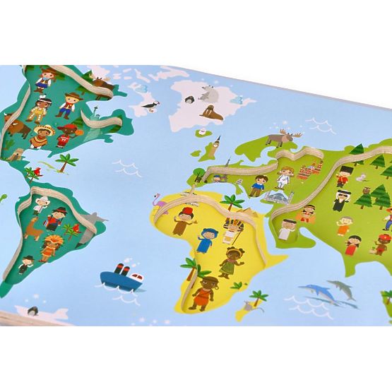 Puzzle with Handles World Map