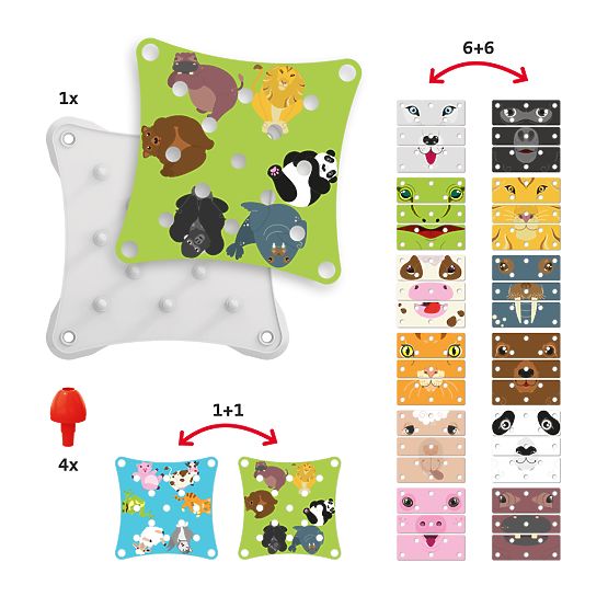 Quercetti Puzzle Animal Faces