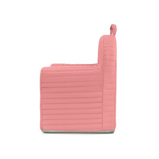 Quilted Armchair with Stripes - Pink