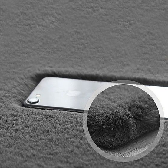 Rabbit silk carpet - dark gray