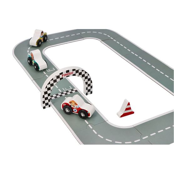 A racetrack in a trunk