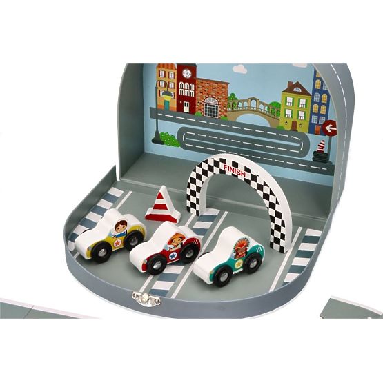 A racetrack in a trunk