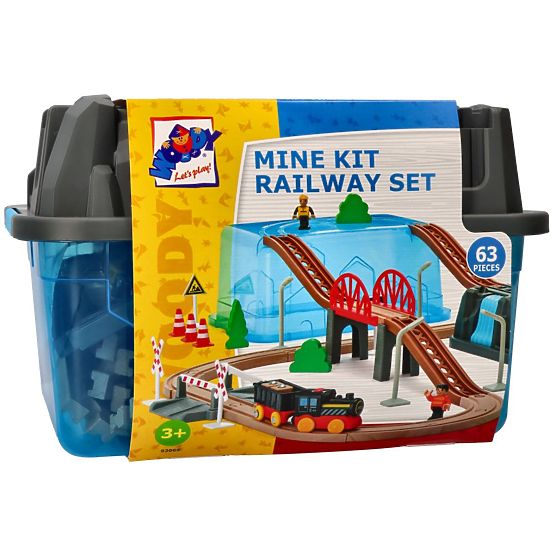 Railway Set Mine 63 Pieces
