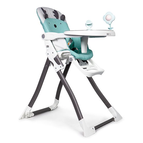 Reindeer dining chair - white-turquoise