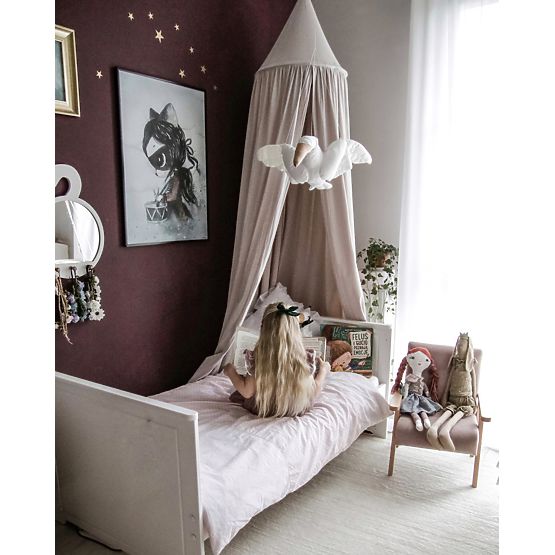 Retro Children's Armchair Velour - Pink