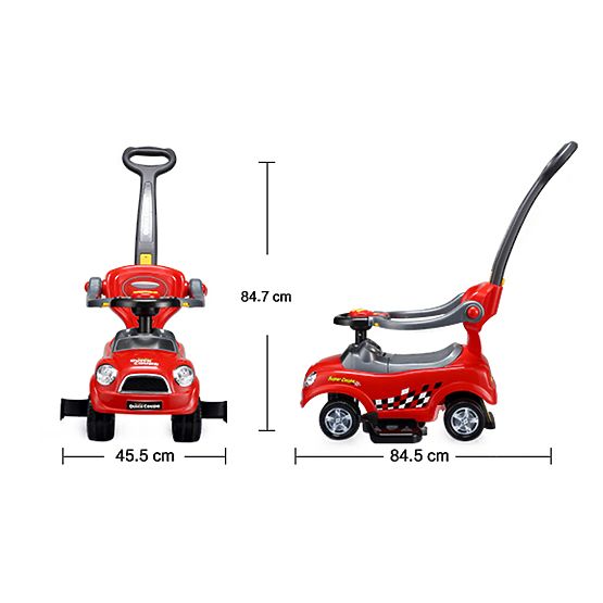 Rider 3v1 with handle - red