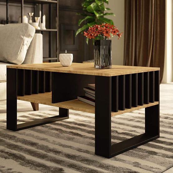 ROCKFORD COFFEE TABLE ARTISAN OAK / BLACK