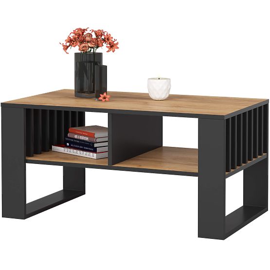 ROCKFORD COFFEE TABLE CRAFT OAK / BLACK