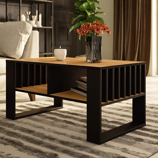 ROCKFORD COFFEE TABLE CRAFT OAK / BLACK
