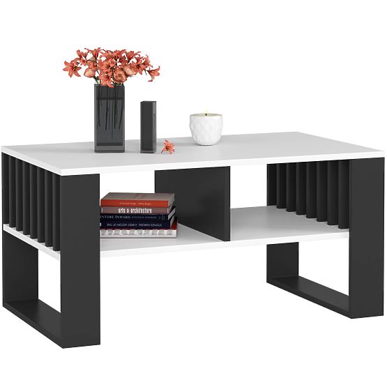 ROCKFORD COFFEE TABLE WHITE / BLACK