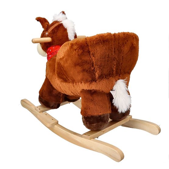 Rocking Brown Horse with Seat