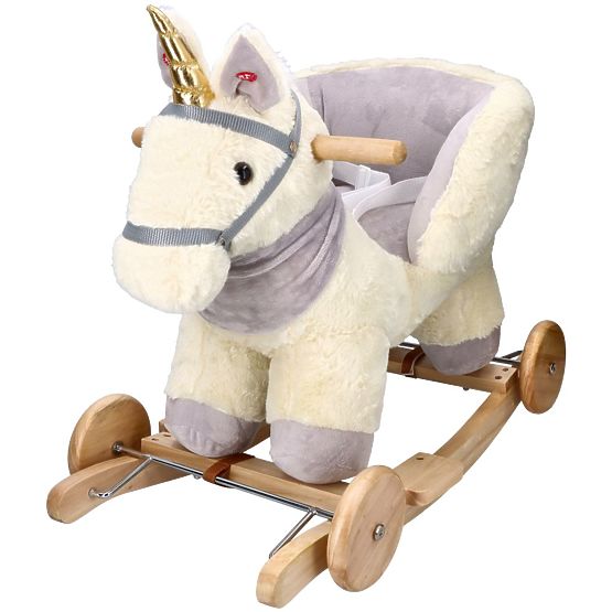 Rocking Unicorn with Seat and Wheels
