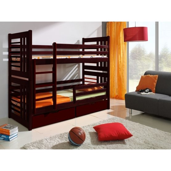 Storey bed Roland 180x80 cm - mahogany