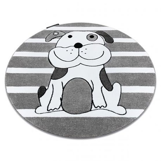 Round Rug PETIT PUPPY, Gray