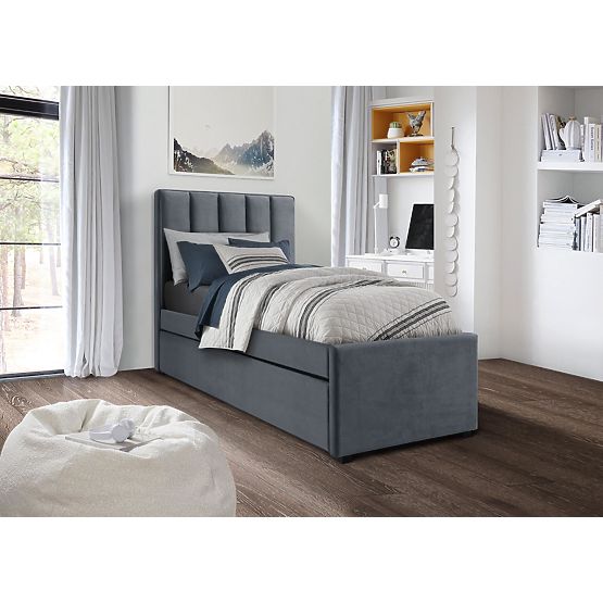RUSSO 90 cm Bed Grey (4p=1pc)
