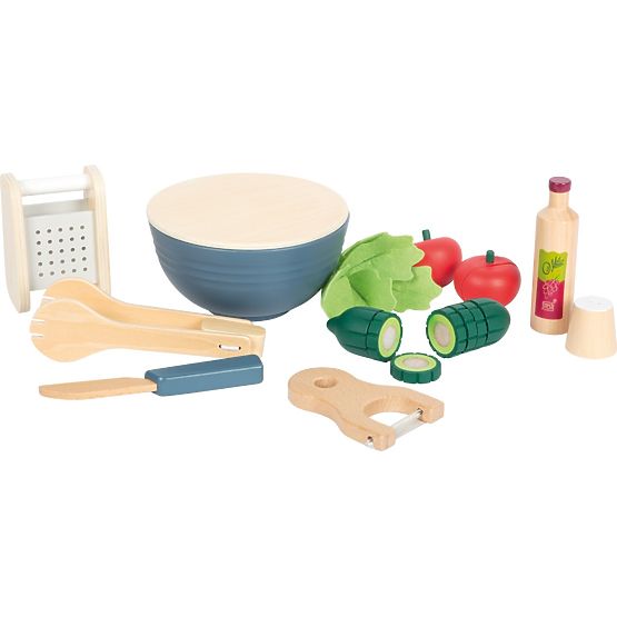 Salad Set with Cutting Vegetables Fresh