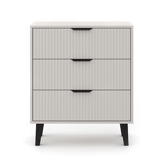 Scandi 3S SLIM Chest of Drawers in Cashmere Beige