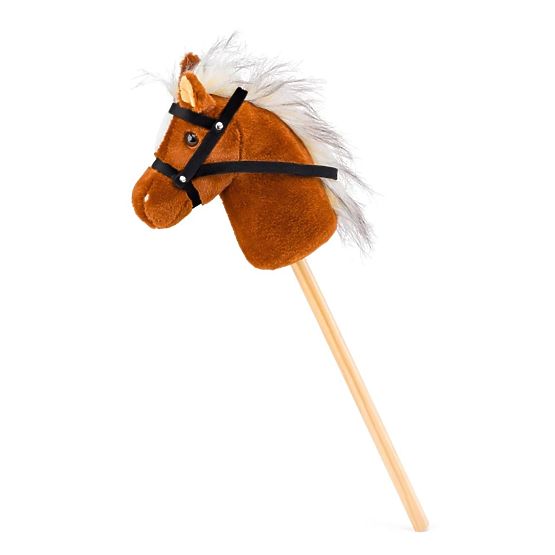 Scarlet Hobby Horse Stick - Light Brown