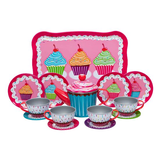 Schylling Muffin Decorated Tea Set