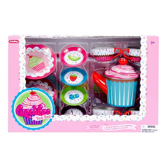 Schylling Muffin Decorated Tea Set