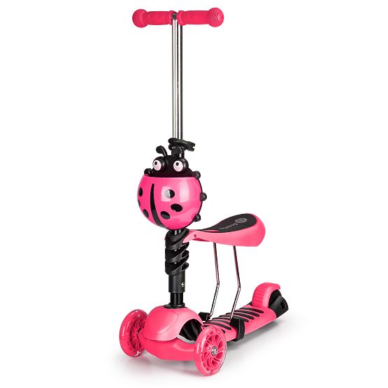 Scooter and bouncer Ladybug - pink