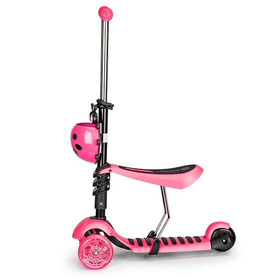 Scooter and bouncer Ladybug - pink