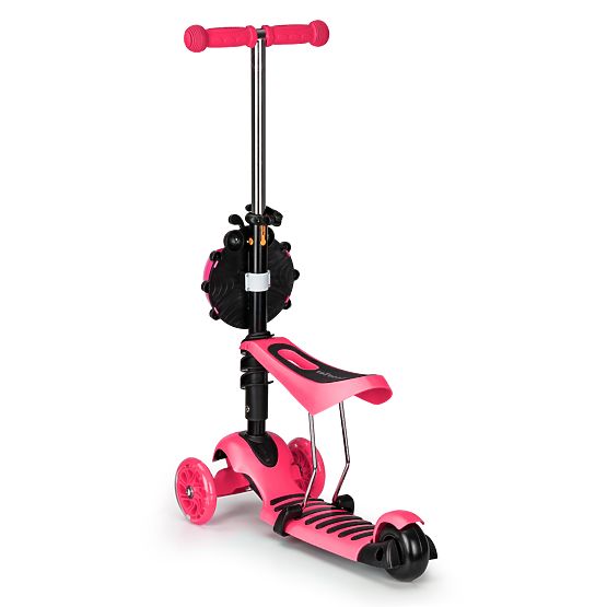 Scooter and bouncer Ladybug - pink