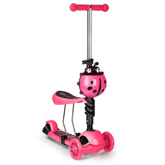Scooter and bouncer Ladybug - pink