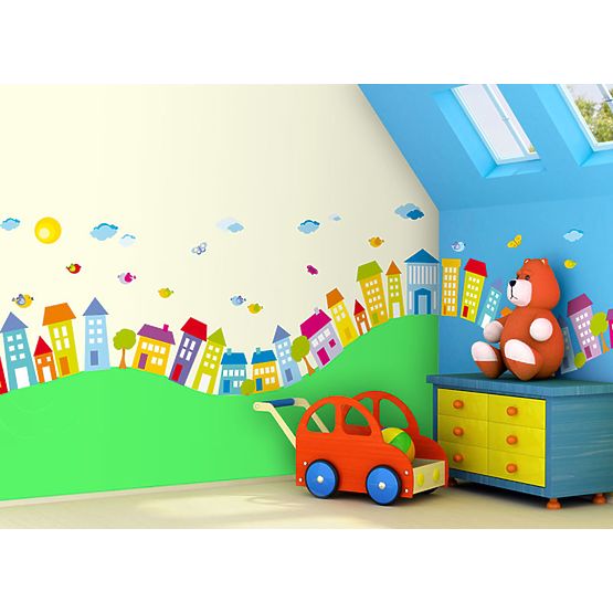 Self-adhesive decoration Houses