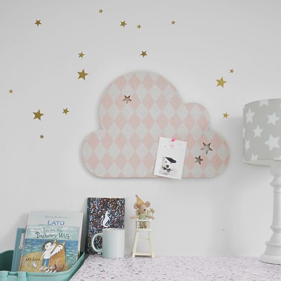 Self-adhesive notice-board DEKORNIK - Pink puff