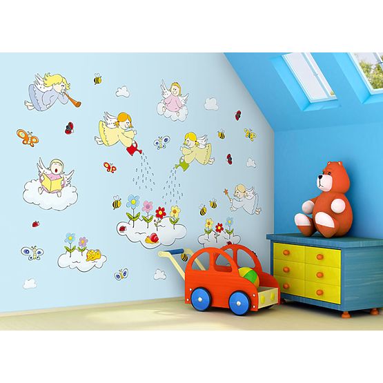 Self-adhesive wall decoration ANGELS