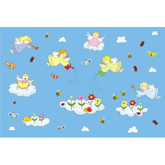 Self-adhesive wall decoration ANGELS