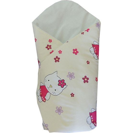 Set - canopy with bow + wrap - Hello Kitty cream