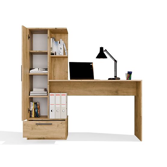 Set Desk + Shelf COSMO ARTISAN OAK