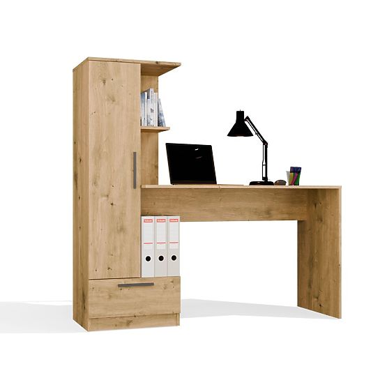 Set Desk + Shelf COSMO ARTISAN OAK