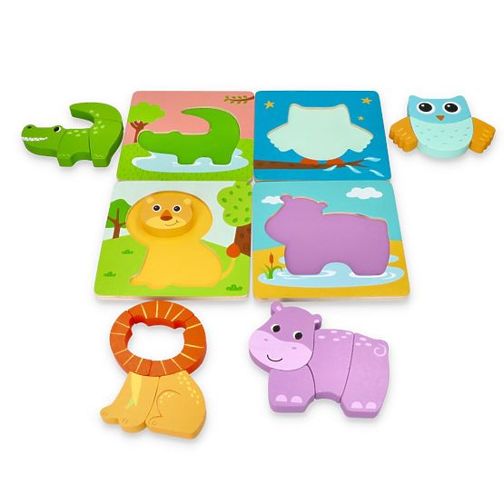 Set of Four Animal Puzzles