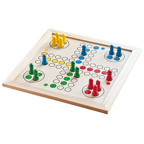 Set of Games in a Wooden Box