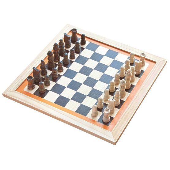 Set of Games in a Wooden Box