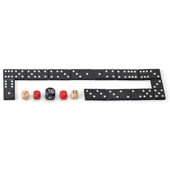 Set of Games in a Wooden Box