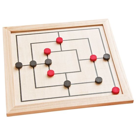 Set of Games in a Wooden Box