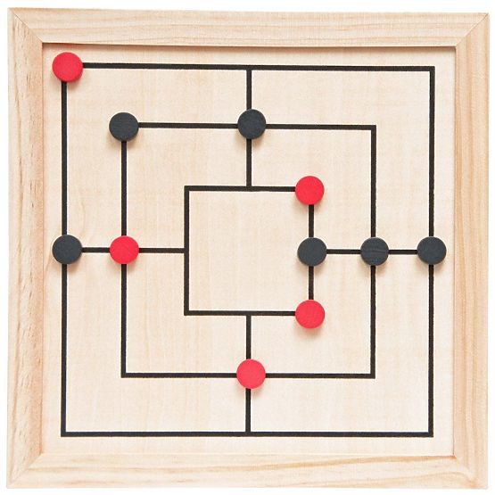 Set of Games in a Wooden Box