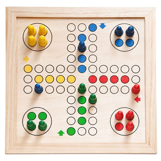 Set of Games in a Wooden Box