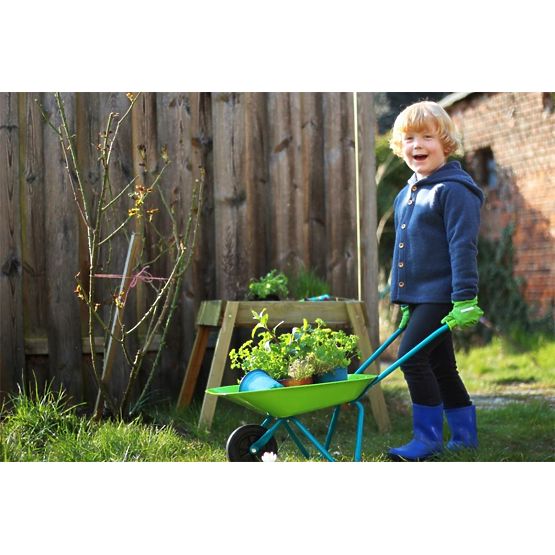 Set of garden tools with wheels