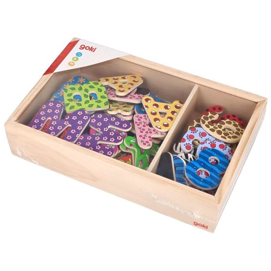 Set of magnetic numbers and letters